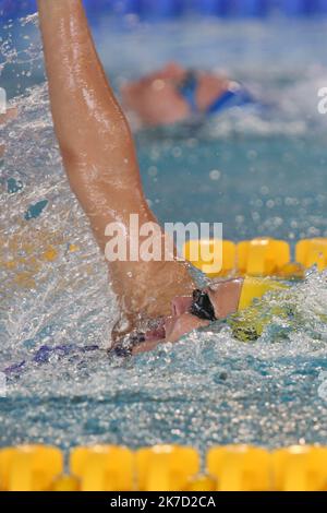 ©Laurent Lairys/MAXPPP - MAHIEU Pauline of CANET 66 NATATION Series 200 m Dos Women durante il FFN Golden Tour Camille Muffat 2021, Nuoto selezioni olimpiche ed europee il 21 marzo 2021 al Cercle des Nageurs de Marseille, France - Foto Laurent Lairys / MAXPPP Foto Stock