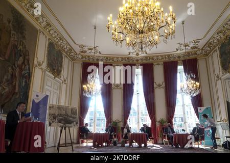 ©PHOTOPQR/DNA/Franck DELHOMME ; Strasbourg ; 09/05/2021 ; Conférence sur l'avenir de l'Europe à l'Hôtel de ville - Conferenza sul futuro dell'Europa al municipio di Strasburgo, Francia, il 9th 2021 maggio Foto Stock