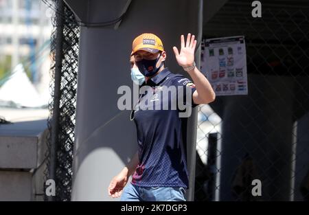 ©PHOTOPQR/NICE MATIN/Jean Francois Ottonello ; Monaco ; 19/05/2021 ; OTONELLO JEAN-FRANCOIS - mercredi 19 mai 2021 à Monaco - Grand Prix de Monaco - Max Verstappen / Red Bull Racing Honda Foto Stock