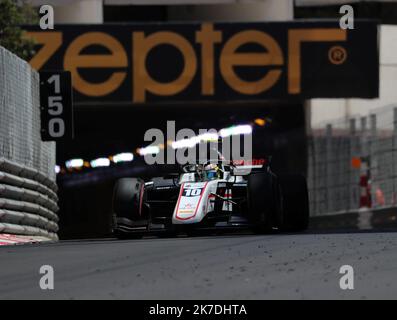 ©PHOTOPQR/NICE MATIN/Dylan Meiffret ; Monaco ; 21/05/2021 ; MEIFFRET DYLAN, Vendredi 21 mai 2021 à Monaco - 78ème Grand Prix de Monaco 2021 - formule 2 corso 1. 10 - THÉO POURCHAIRE - FRA - GRAND PRIX D'ARTE Foto Stock