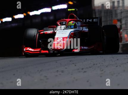 ©PHOTOPQR/NICE MATIN/Dylan Meiffret ; Monaco ; 21/05/2021 ; MEIFFRET DYLAN, Vendredi 21 mai 2021 à Monaco - 78ème Grand Prix de Monaco 2021 - formule 2 corso 1. 2 - OSCAR PIASTRI - AUS - PREMA RACING Foto Stock