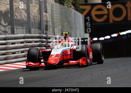 ©PHOTOPQR/NICE MATIN/Dylan Meiffret ; Monaco ; 21/05/2021 ; MEIFFRET DYLAN, Vendredi 21 mai 2021 à Monaco - 78ème Grand Prix de Monaco 2021 - formule 2 corso 1. 2 - OSCAR PIASTRI - AUS - PREMA RACING Foto Stock