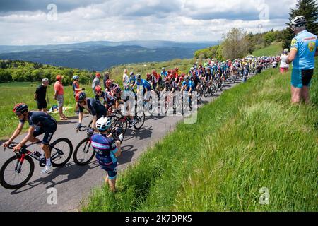 ©PHOTOPQR/LA MONTAGNE/Thierry LINDAUER ; ; 31/05/2021 ; cyclisme criterium du dauphine, etape brioude saugues, col de peyra taillade, le 31 mai 2021, foto thierry Lindauer seconda tappa della 73rd edizione del Criterium du Dauphine gara ciclistica, 173 km tra Brioude e Saugues, lunedì 31 maggio 2021 Foto Stock