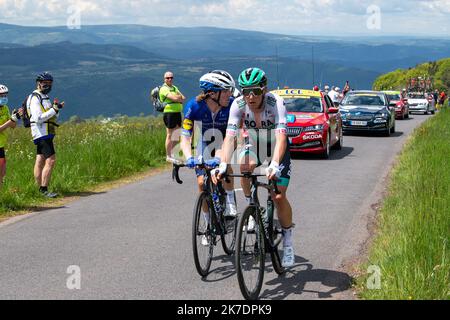 ©PHOTOPQR/LA MONTAGNE/THIERRY LINDAUER ; ; 31/05/2021 ; cyclisme criterium du dauphine, etape brioude saugues, col de peyra taillade, POSTLBERGER Lukas, le 31 mai 2021, foto thierry Lindauer seconda tappa della 73rd edizione del Criterium du Dauphine gara ciclistica, 173 km tra Brioude e Saugues, Francia, lunedì 31 maggio 2021 Foto Stock