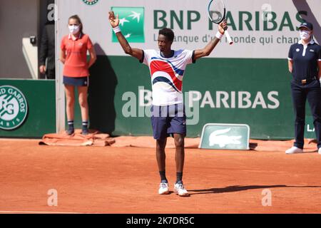 ©PHOTOPQR/LE PARISIEN/ARNAUD JOURNOIS ; PARIS ; 01/06/2021 ; INTERNATIONAUX DE FRANCE DE TENNIS DE ROLAND GARROS 2021 / 1ER TOUR / GAEL MONFILS Foto Stock