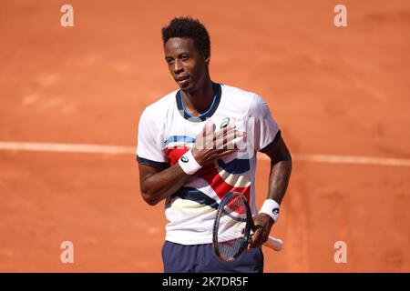 ©PHOTOPQR/LE PARISIEN/ARNAUD JOURNOIS ; PARIS ; 01/06/2021 ; INTERNATIONAUX DE FRANCE DE TENNIS DE ROLAND GARROS 2021 / 1ER TOUR / GAEL MONFILS Foto Stock