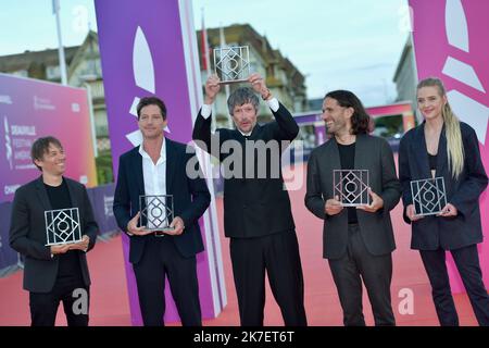 ©FRANCK CASTEL/MAXPPP - il 47th° Deauville American Film Festival 2021. 2021.09.11. CERIMONIA DI CHIUSURA DEL DEAUVILLE AMERICAN FILM FESTIVAL 47TH. Les Choses Humaines prima e chiusura . Foto Stock