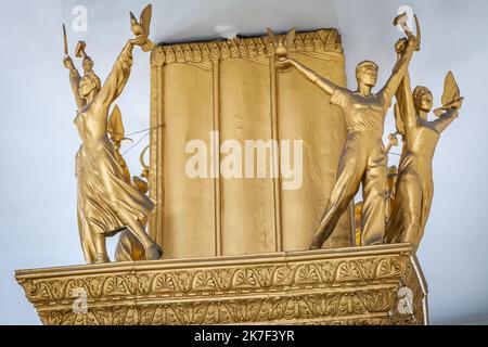 Monumenti comunisti sovietici a Minsk, Bielorussia, Europa orientale Foto Stock