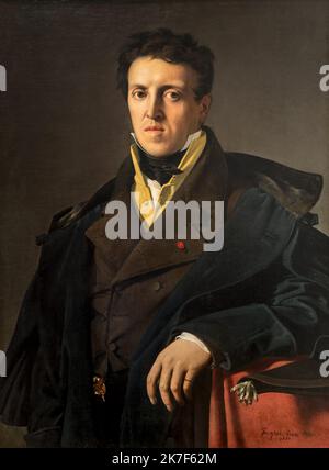 ©Active Museu/MAXPPP - ActiveMuseum 0001098.jpg / Charles Marcotte d'Argenteuil, 1810 - Jean-Auguste-Dominique Ingres 1810 - / Jean-Auguste-Dominique Ingres / Peinture Active Museum / le Pictorium Coat , Comandore della Legione d'honneur , giacca , Legione d'onore , uomo Neoclassicismo , Patron , Pittura verticale , 19th , Auguste-secolo , Pittura , verticale , Auguste , Foto Stock