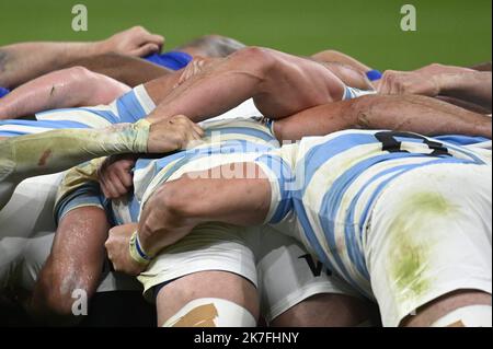 ©Julien Mattia / le Pictorium/MAXPPP - match Preparatoire de la Coupe d'Automne des Nations, les bleus du XV de France affrontent les Pumas d'argentine au Stade de France, le 6 novembre 2021. Foto Stock