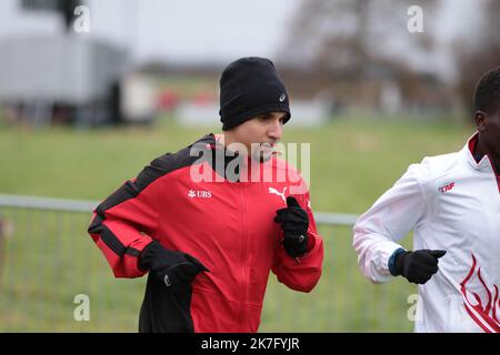 ©STADION-ACS/STADION ACS/MAXPPP - 11/12/2021 ; ; - Campionati europei di fondo Julien VAGA Foto Stock