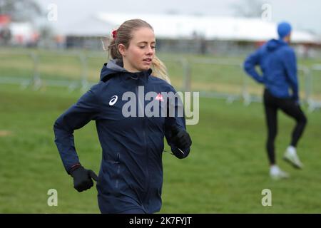 ©STADION-ACS/STADION ACS/MAXPPP - 11/12/2021 ; ; - Campionati europei di fondo Aude CLAVIER Foto Stock