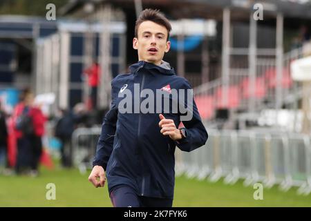 ©STADION-ACS/STADION ACES/MAXPPP - 11/12/2021 ; ; - Campionati europei di fondo Yann SCHRUB Foto Stock