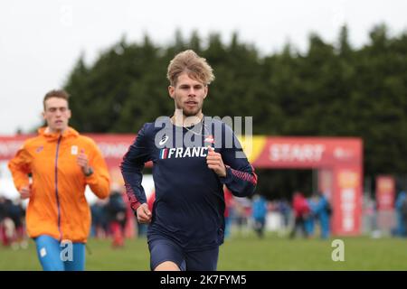 ©STADION-ACS/STADION ACS/MAXPPP - 11/12/2021 ; ; - Campionati europei di fondo Jimmy GRESSIER Foto Stock