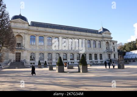 ©PHOTOPQR/LE PARISIEN/LP / Arnaud Journois ; PARIS ; 06/01/2022 ; Visite des réserves du Muséum National d’histoire naturelle. Accès inédit à ses collections de spécimens, cachées pour une bonne part sous la Grande galerie de l'évolution. CE trésor, qui réunit notamment des mammifères, des poissons et des insettes, n’a pratiquement jamais été ouvert au public. Les 69 millions de spécimens présents commencent à s’y trouver à l’étroit. - Parigi, Francia, gennaio 6th 2022. Atmosfera parigina Foto Stock