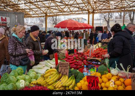 ©Gilles Bader / le Pictorium/MAXPPP - Odessa 29/03/2022 Gilles Bader / le Pictorium - 29/3/2022 - Ucraina / Odessa - Odessa et son Grand marche / 29/3/2022 - Ucraina / Odessa - Odessa e il suo grande mercato Foto Stock