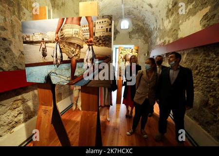 ©PHOTOPQR/NICE MATIN/Jean Francis Ottonello ; Ventimille ; 06/05/2022 ; Exposition photos Cibo - Nourriture - de Steve McCurry au Fort de l'annonciade à Ventimille en Italie. - Ventimille, Italia, maggio 6th 2022 Steve McCurry mostra 'Cibo' Foto Stock