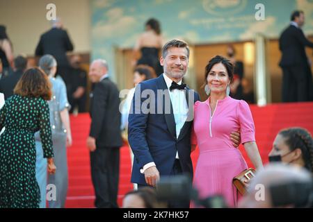 ©franck castel/MAXPPP - 16/05/2022 cerimonia di apertura del taglio finale Red Carpet il 75th° Festival annuale del cinema di Cannes CANNES CANNES, FRANCIA, MAGGIO 17 Foto Stock