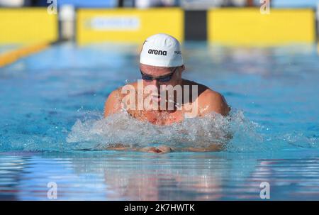 ©PHOTOPQR/L'INDEPENDANT/CLEMENTZ MICHEL ; CANET EN ROUSSILLON ; 29/05/2022 ; SPORT / NATATION / CIRCUIT MARE NOSTRUM / 34EME MEETING INTERNATIONAL DE NATATION DE CANET-EN-ROUSSILLON / CENTRE DE NATATION ARLETTE FRANCO / MATEO GIRARDET / CN MARSEILLE - 34TH RIUNIONE INTERNAZIONALE DI NUOTO A CANET-EN-ROUSSILLON Foto Stock