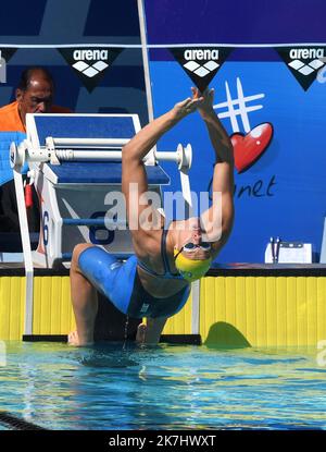 ©PHOTOPQR/L'INDEPENDANT/CLEMENTZ MICHEL ; CANET EN ROUSSILLON ; 29/05/2022 ; SPORT / NATATION / CIRCUIT MARE NOSTRUM / 34EME MEETING INTERNATIONAL DE NATATION DE CANET-EN-ROUSSILLON / CENTRE DE NATATION ARLETTE FRANCO / PAULINE MAHIEU / CANET NATATION 66 - 34TH RIUNIONE INTERNAZIONALE DI NUOTO A CANET-EN-ROUSSILLON Foto Stock