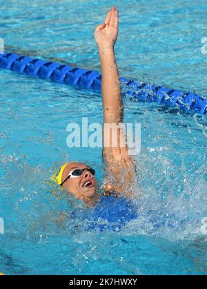 ©PHOTOPQR/L'INDEPENDANT/CLEMENTZ MICHEL ; CANET EN ROUSSILLON ; 29/05/2022 ; SPORT / NATATION / CIRCUIT MARE NOSTRUM / 34EME MEETING INTERNATIONAL DE NATATION DE CANET-EN-ROUSSILLON / CENTRE DE NATATION ARLETTE FRANCO / PAULINE MAHIEU / CANET NATATION 66 - 34TH RIUNIONE INTERNAZIONALE DI NUOTO A CANET-EN-ROUSSILLON Foto Stock