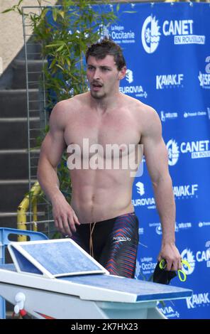 ©PHOTOPQR/L'INDEPENDANT/CLEMENTZ MICHEL ; CANET EN ROUSSILLON ; 29/05/2022 ; SPORT / NATATION / CIRCUIT MARE NOSTRUM / 34EME MEETING INTERNATIONAL DE NATATION DE CANET-EN-ROUSSILLON / CENTRE DE NATATION ARLETTE FRANCO / MAXIME GROUSSET / CS CLICHY 92 Foto Stock