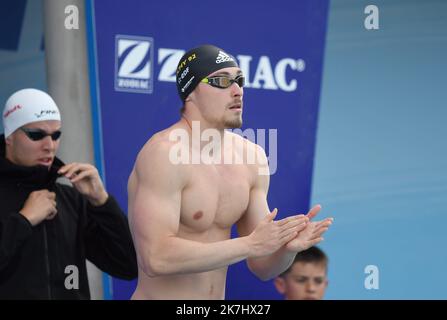 ©PHOTOPQR/L'INDEPENDANT/CLEMENTZ MICHEL ; CANET EN ROUSSILLON ; 29/05/2022 ; SPORT / NATATION / CIRCUIT MARE NOSTRUM / 34EME MEETING INTERNATIONAL DE NATATION DE CANET-EN-ROUSSILLON / CENTRE DE NATATION ARLETTE FRANCO / MAXIME GROUSSET / CS CLICHY 92 Foto Stock