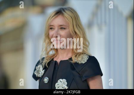 ©FRANCK CASTEL/MAXPPP - 20220006 36th° giorno del Festival del Cinema di Cabourg Sylvie Testud CABOURG, FRANCIA - 16 giugno 2022 Foto Stock