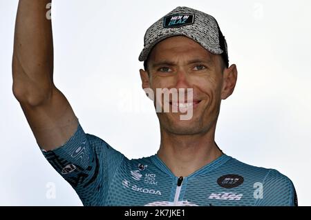 ©PHOTOPQR/L'EST REPUBLICAIN/ALEXANDRE MARCHI ; LILLE ; 06/07/2022 ; SPORT - CICLISMO - TOUR DE FRANCE 2022 - 109 EDIZIONE EME - TDF - 5 EME ETAPE - LILLE - WALLERS ARENBERG PORTE DU HAINAUT. Lille 6 juillet 2022. Pierre ROLLAND. FOTO Alexandre MARCHI. 109th Tour de France, gara ciclistica Foto Stock