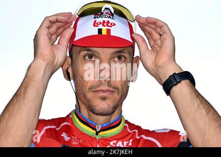 ©PHOTOPQR/L'EST REPUBLICAIN/ALEXANDRE MARCHI ; LILLE ; 06/07/2022 ; SPORT - CICLISMO - TOUR DE FRANCE 2022 - 109 EDIZIONE EME - TDF - 5 EME ETAPE - LILLE - WALLERS ARENBERG PORTE DU HAINAUT. Lille 6 juillet 2022. Philippe GILBERT. FOTO Alexandre MARCHI. 109th Tour de France, gara ciclistica Foto Stock