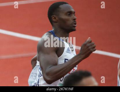 ©Laurent Lairys/MAXPPP - Thomas Jordier di Francia 400m uomini durante i Campionati europei di Atletica 2022 il 15 agosto 2022 a Monaco di Baviera, Germania - Foto Laurent Lairys / MAXPPP Foto Stock