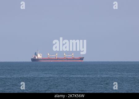 ©Pierre Teyssot/MAXPPP ; Venezia, Italia il 31 agosto 2022. Un portarinfuse è visto sul Â© Pierre Teyssot / Maxppp Foto Stock