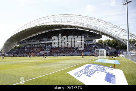 Thierry LARRET / MAXPPP. Calcio. Ligue 1 Uber mangia. Clermont Foot 63 vs Toulouse Football Club. Stade Gabriel Montpied. Clermont-Ferrand (63) le 4 settembre 2022. Foto Stock