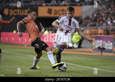 ©PHOTOPQR/LE PROGRES/Joël PHILIPPON - Lorient 07/09/2022 - OL-Lorient. Lorient 7 settembre 2022 -Tagliafico. OL-Lorient Foto Stock