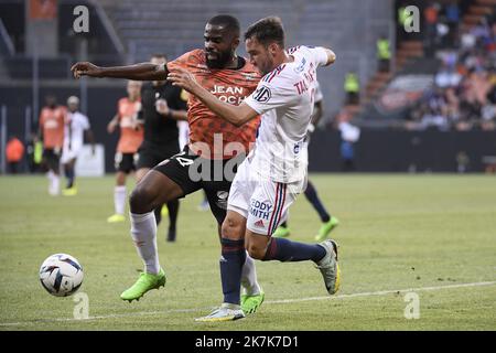 ©PHOTOPQR/LE PROGRES/Joël PHILIPPON - Lorient 07/09/2022 - OL-Lorient. Lorient 7 settembre 2022 -Tagliafico. OL-Lorient Foto Stock