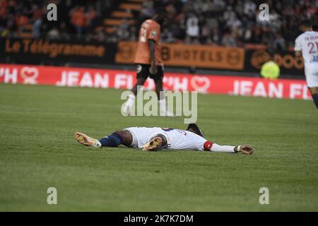 ©PHOTOPQR/LE PROGRES/Joël PHILIPPON - Lorient 07/09/2022 - OL-Lorient. Lorient 7 settembre 2022 -Lacazette. OL-Lorient Foto Stock