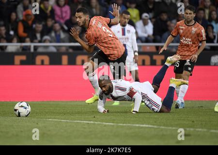 ©PHOTOPQR/LE PROGRES/Joël PHILIPPON - Lorient 07/09/2022 - OL-Lorient. Lorient 7 settembre 2022 -Lacazette. OL-Lorient Foto Stock