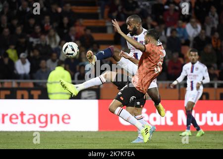 ©PHOTOPQR/LE PROGRES/Joël PHILIPPON - Lorient 07/09/2022 - OL-Lorient. Lorient 7 settembre 2022 -Lacazette. OL-Lorient Foto Stock