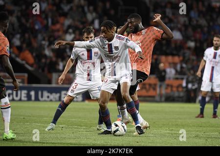 ©PHOTOPQR/LE PROGRES/Joël PHILIPPON - Lorient 07/09/2022 - OL-Lorient. Lorient 7 settembre 2022 -Lacazette. OL-Lorient Foto Stock