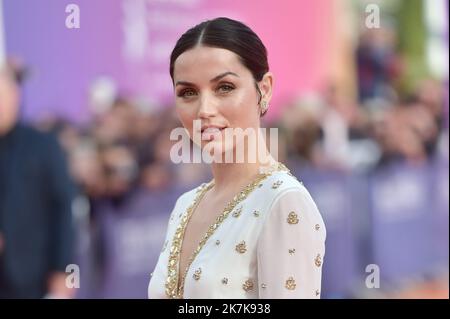 ©FRANCK CASTEL/MAXPPP - 20140003 DEAUVILLE, FRANCIA SETTEMBRE 09 Ana De Armas partecipa alla Premiere di Blonde durante il 48th° Deauville American Film Festival il 09 settembre 2022 a Deauville, Francia Foto Stock