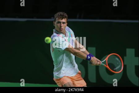 ©Laurent Lairys/MAXPPP - Clement Chidekh of France The Open de Rennes 2022, ATP Challenger tennis Tournament il 12 settembre 2022 allo stadio le Liberté di Rennes, Francia - Foto Laurent Lairys / MAXPPP Foto Stock