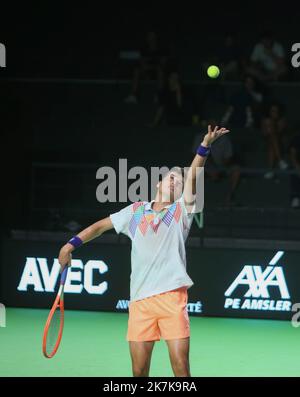 ©Laurent Lairys/MAXPPP - Clement Chidekh of France The Open de Rennes 2022, ATP Challenger tennis Tournament il 12 settembre 2022 allo stadio le Liberté di Rennes, Francia - Foto Laurent Lairys / MAXPPP Foto Stock