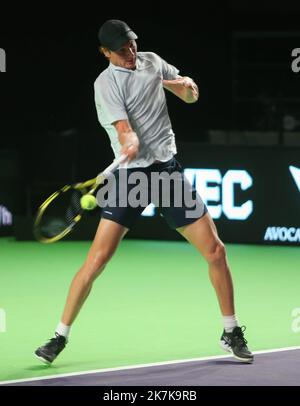 ©Laurent Lairys/MAXPPP - Gabriel Decamps of Brazil Open de Rennes 2022, torneo di tennis ATP Challenger il 12 settembre 2022 allo stadio le Liberté di Rennes, Francia - Foto Laurent Lairys / MAXPPP Foto Stock