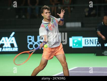 ©Laurent Lairys/MAXPPP - Clement Chidekh of France The Open de Rennes 2022, ATP Challenger tennis Tournament il 12 settembre 2022 allo stadio le Liberté di Rennes, Francia - Foto Laurent Lairys / MAXPPP Foto Stock