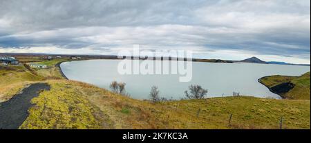 Lago Myvatn, Islanda Foto Stock