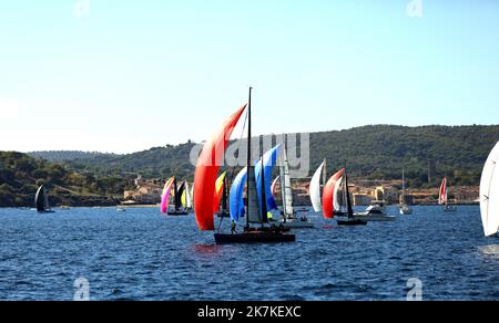 ©PHOTOPQR/NICE MATIN/VALERIE LE PARC ; SAINT TROPEZ ; 26/09/2022 ; LES VOILES DE SAINT TROPEZ 1ER JOUR DE REGATES Foto Stock