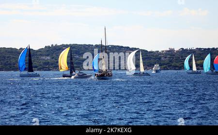 ©PHOTOPQR/NICE MATIN/VALERIE LE PARC ; SAINT TROPEZ ; 26/09/2022 ; LES VOILES DE SAINT TROPEZ 1ER JOUR DE REGATES Foto Stock