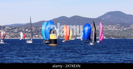 ©PHOTOPQR/NICE MATIN/VALERIE LE PARC ; SAINT TROPEZ ; 26/09/2022 ; LES VOILES DE SAINT TROPEZ 1ER JOUR DE REGATES Foto Stock