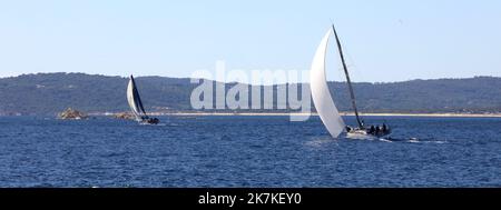 ©PHOTOPQR/NICE MATIN/VALERIE LE PARC ; SAINT TROPEZ ; 26/09/2022 ; LES VOILES DE SAINT TROPEZ 1ER JOUR DE REGATES Foto Stock