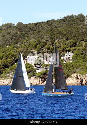 ©PHOTOPQR/NICE MATIN/VALERIE LE PARC ; SAINT TROPEZ ; 26/09/2022 ; LES VOILES DE SAINT TROPEZ 1ER JOUR DE REGATES Foto Stock